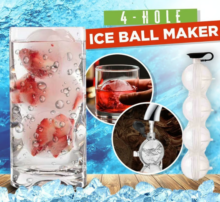 🔥4-Hole Ice Ball Maker🧊🧊